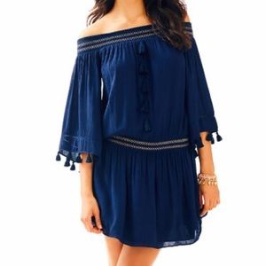 Lilly Pulitzer Joelle Dress in True Navy, Size S